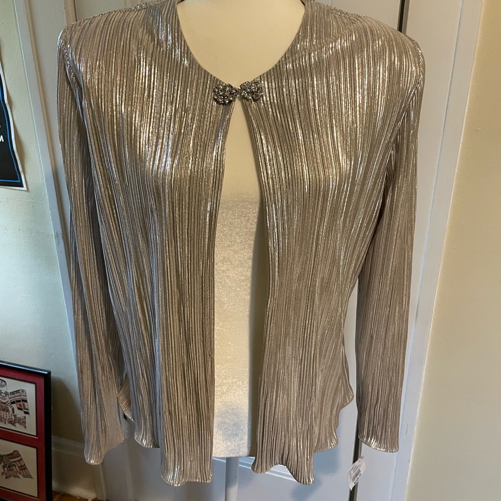Cachet Silver Metallic Jacket